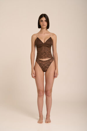HELEN TOP - BROWN